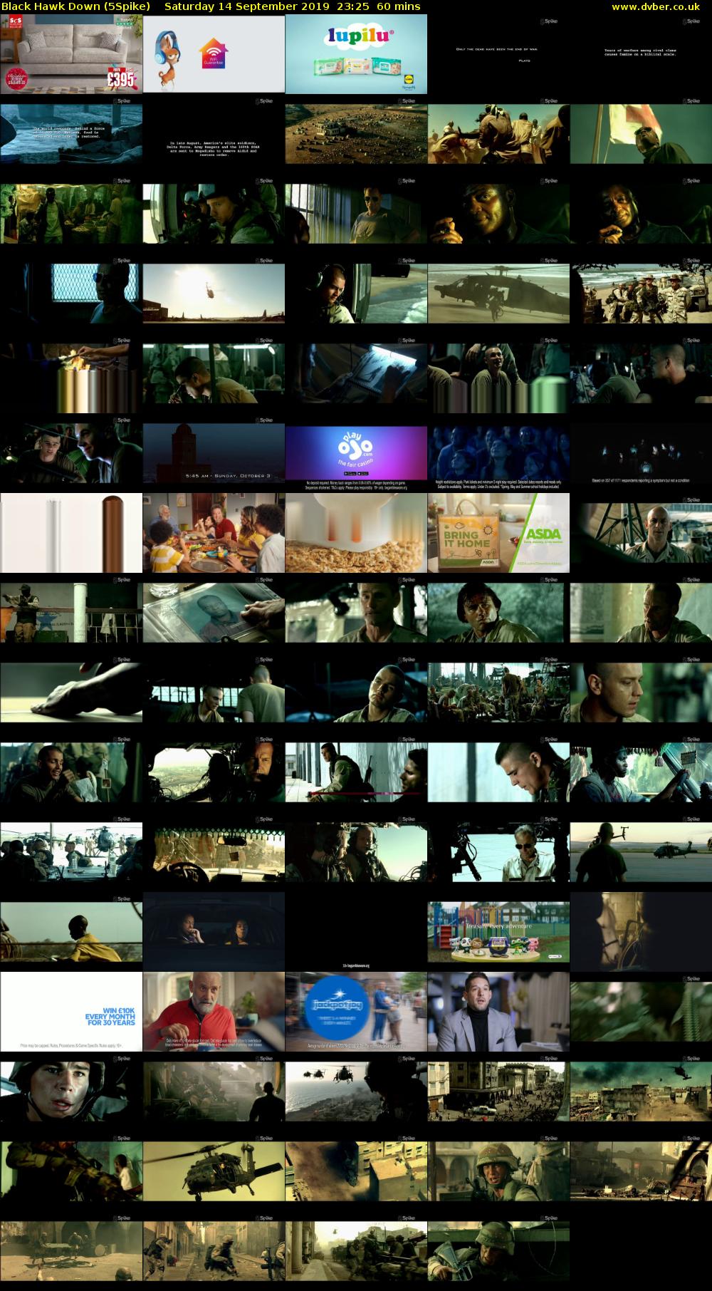 Black Hawk Down (5Spike) Saturday 14 September 2019 23:25 - 00:25