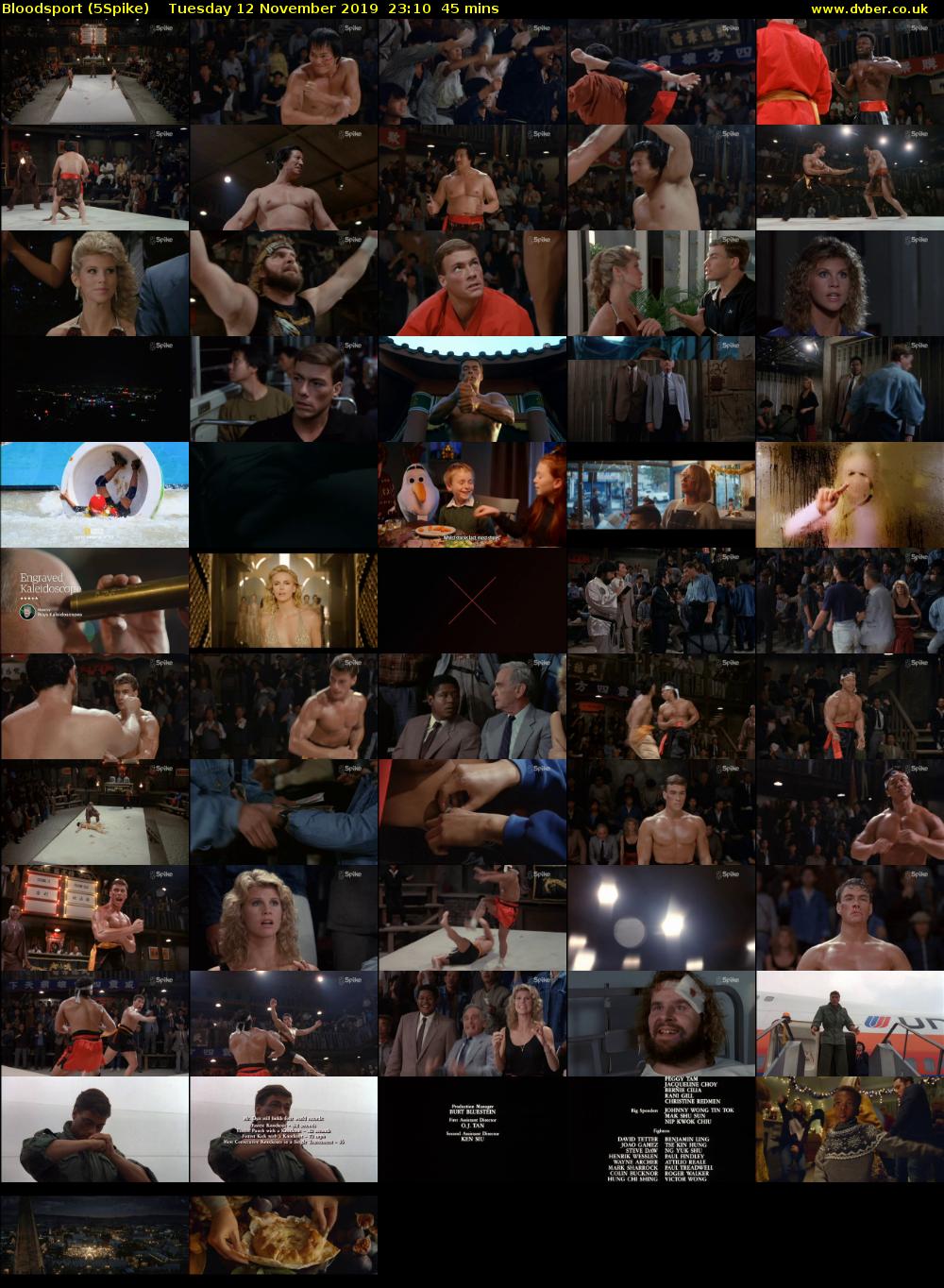 Bloodsport (5Spike) Tuesday 12 November 2019 23:10 - 23:55