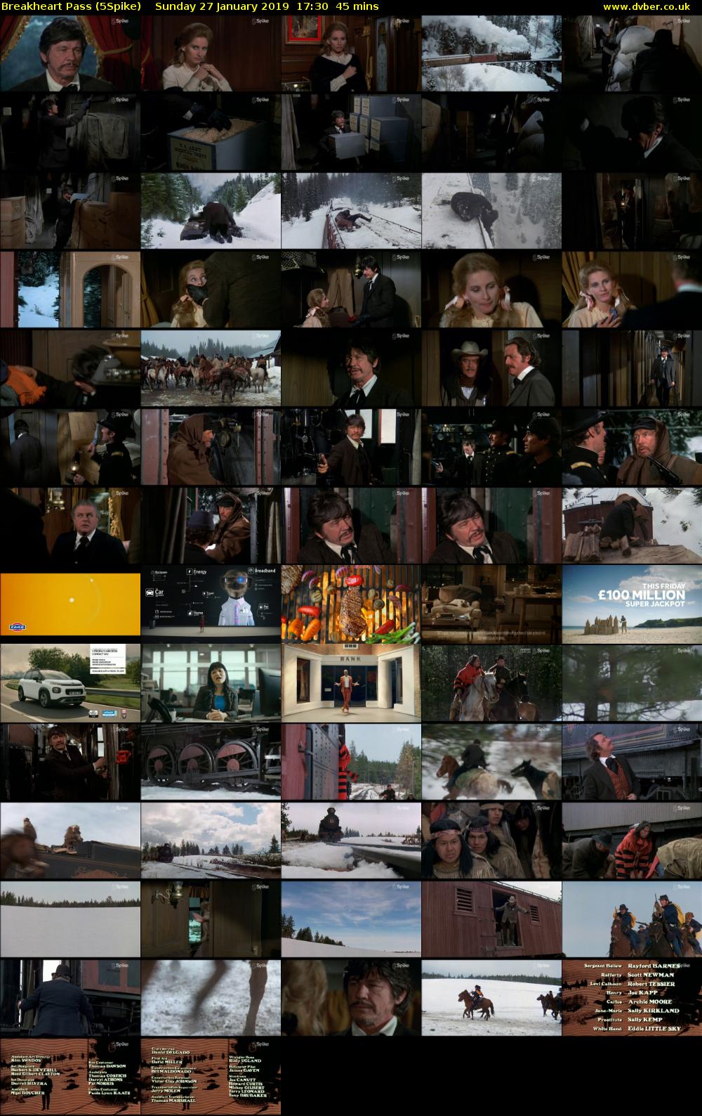 Breakheart Pass (5Spike) Sunday 27 January 2019 17:30 - 18:15