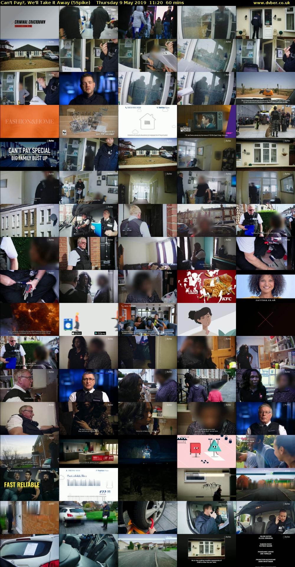 Can't Pay?, We'll Take It Away (5Spike) Thursday 9 May 2019 11:20 - 12:20