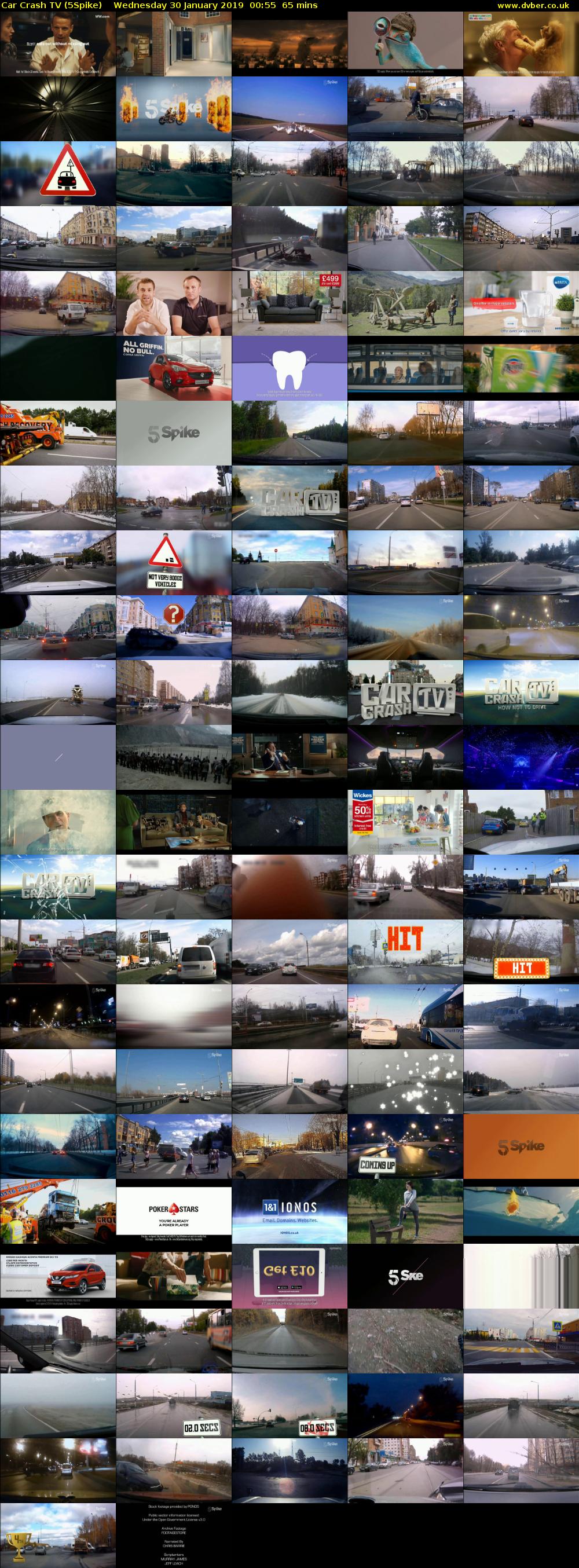 Car Crash TV (5Spike) Wednesday 30 January 2019 00:55 - 02:00