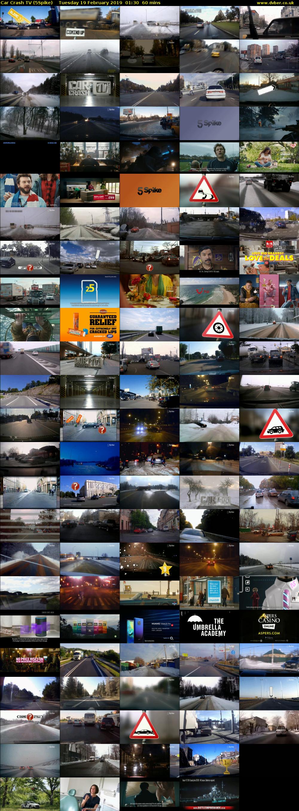 Car Crash TV (5Spike) Tuesday 19 February 2019 01:30 - 02:30