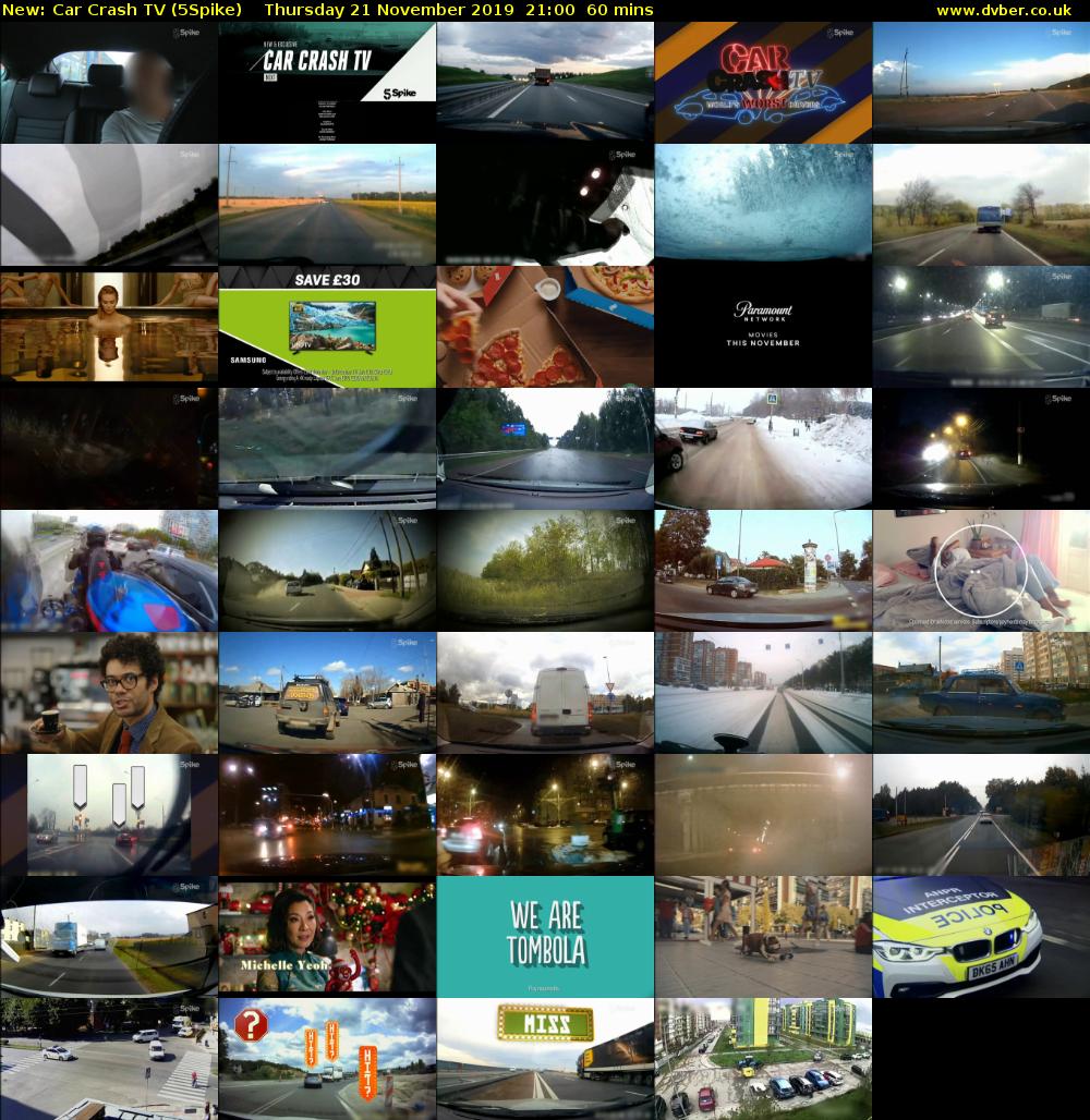 Car Crash TV (5Spike) Thursday 21 November 2019 21:00 - 22:00