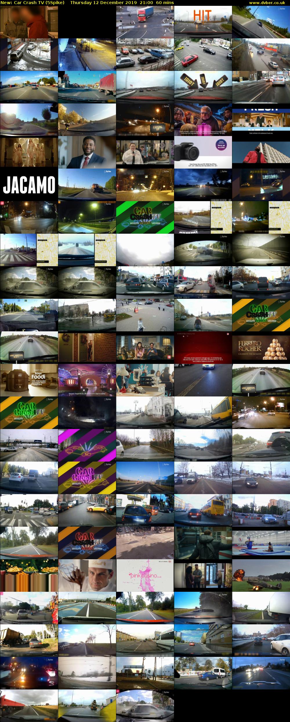Car Crash TV (5Spike) Thursday 12 December 2019 21:00 - 22:00