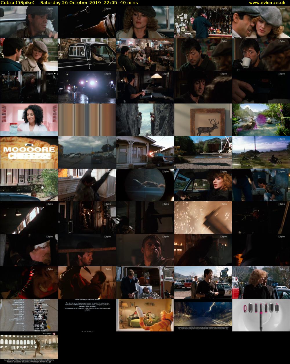 Cobra (5Spike) Saturday 26 October 2019 22:05 - 22:45