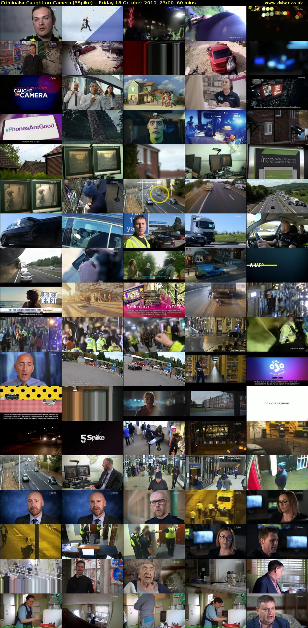 Criminals: Caught On Camera (5Spike) Friday 18 October 2019 23:00 - 00:00