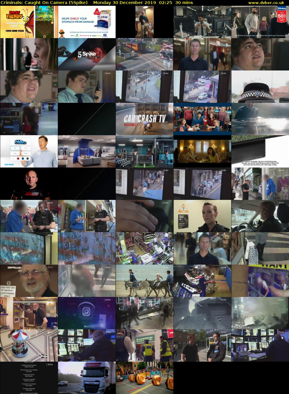 Criminals: Caught On Camera (5Spike) Monday 30 December 2019 02:25 - 02:55