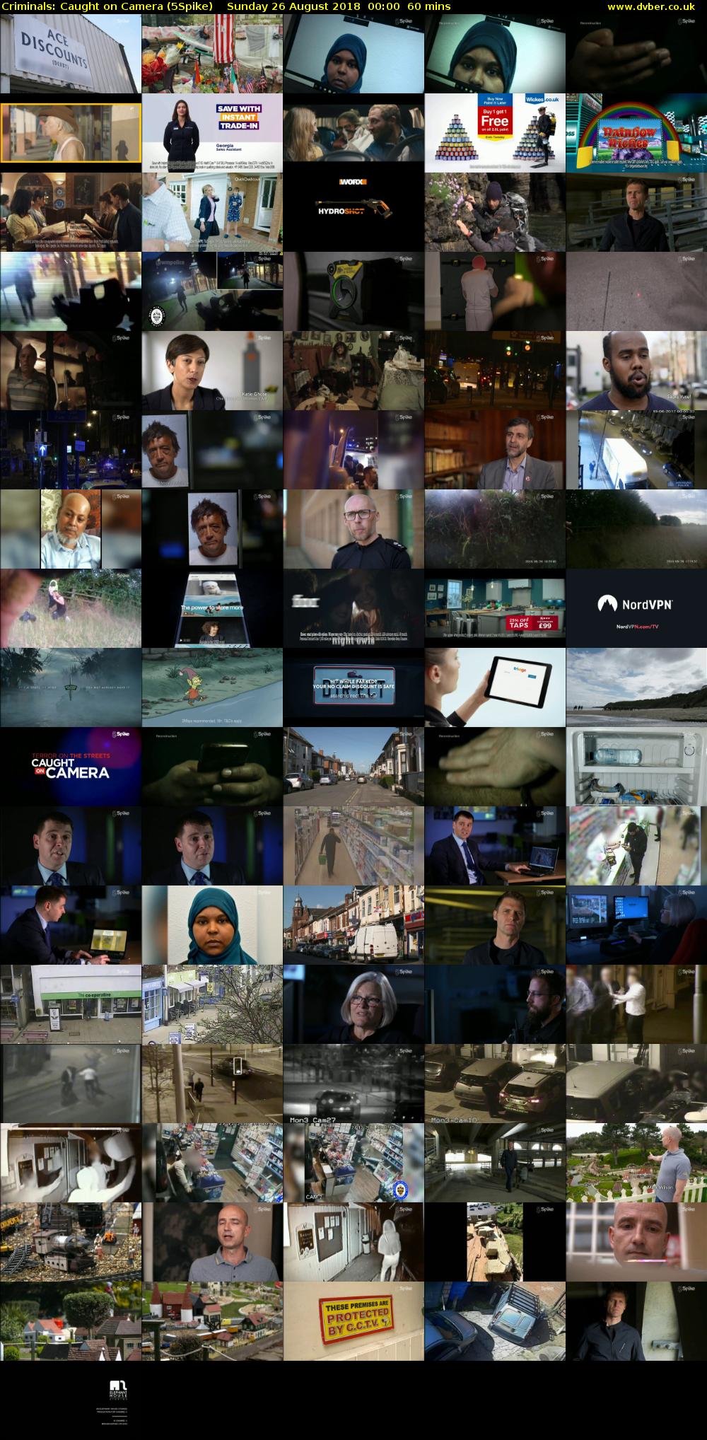 Criminals: Caught on Camera (5Spike) Sunday 26 August 2018 00:00 - 01:00