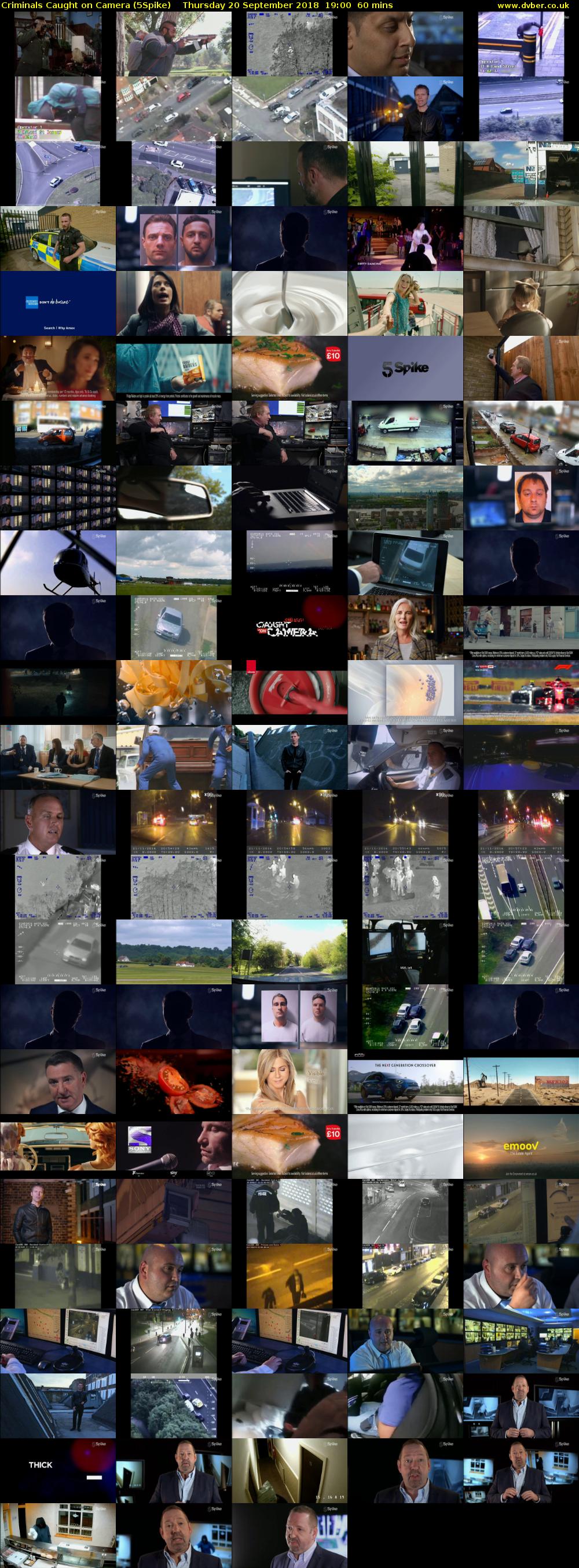 Criminals Caught on Camera (5Spike) Thursday 20 September 2018 19:00 - 20:00