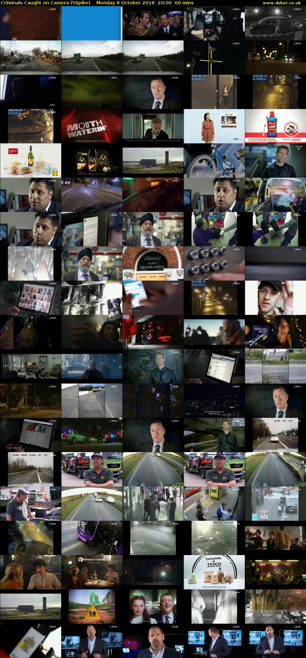 Criminals Caught on Camera (5Spike) Monday 8 October 2018 20:00 - 21:00