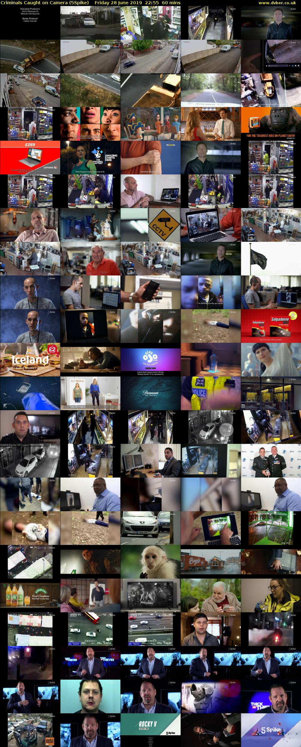 Criminals Caught on Camera (5Spike) Friday 28 June 2019 22:55 - 23:55
