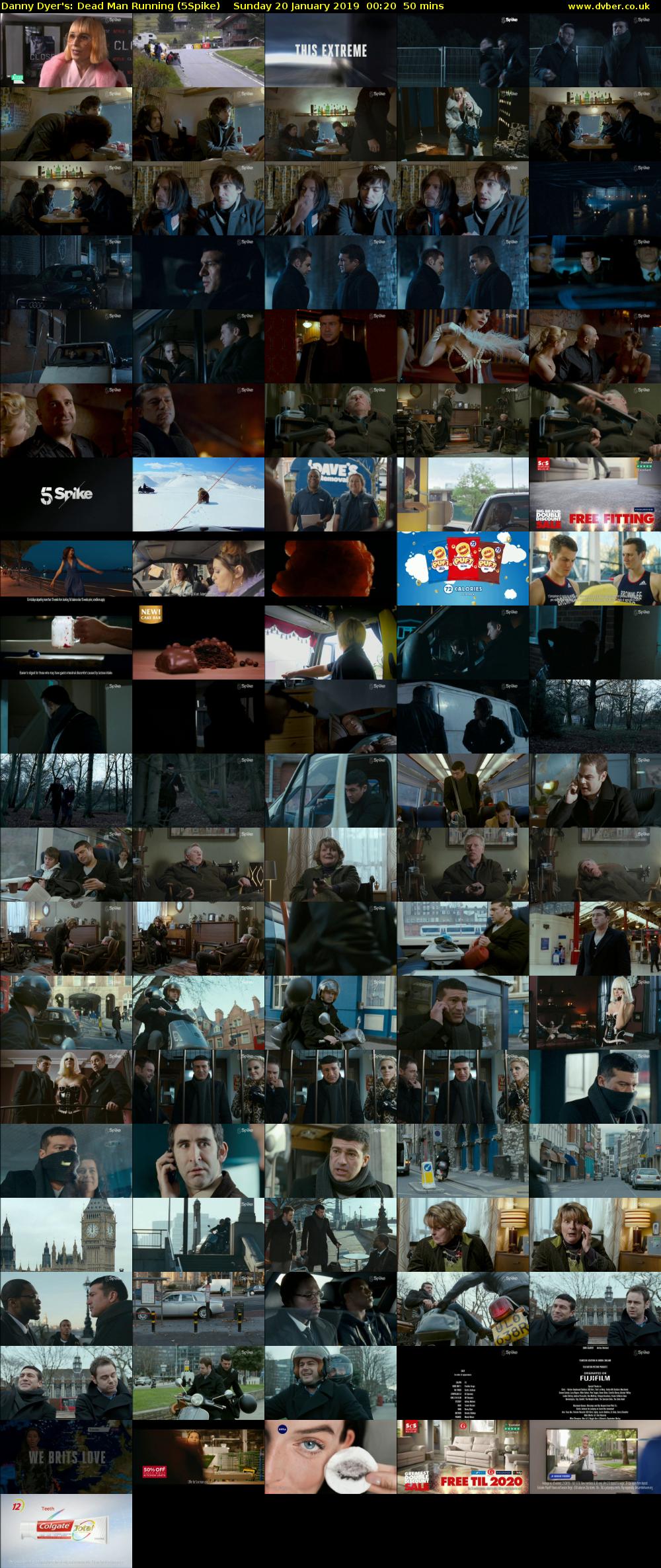 Danny Dyer's: Dead Man Running (5Spike) Sunday 20 January 2019 00:20 - 01:10