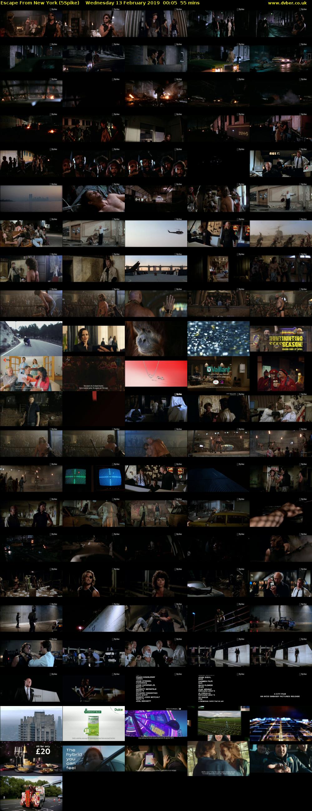 Escape From New York (5Spike) Wednesday 13 February 2019 00:05 - 01:00