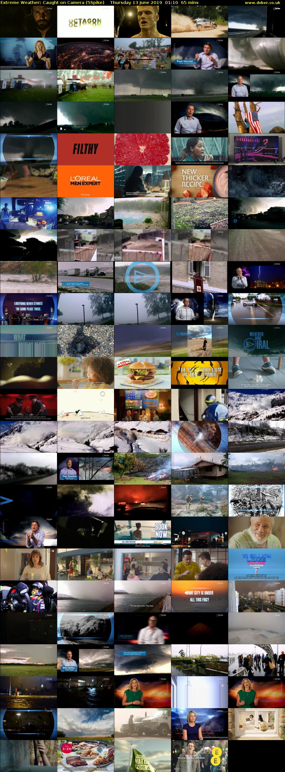 Extreme Weather: Caught on Camera (5Spike) Thursday 13 June 2019 01:10 - 02:15