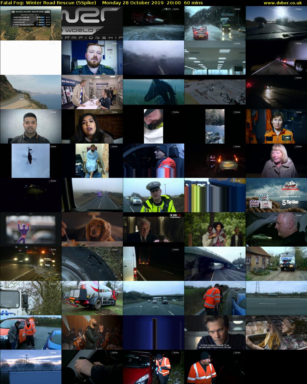 Fatal Fog: Winter Road Rescue (5Spike) Monday 28 October 2019 20:00 - 21:00