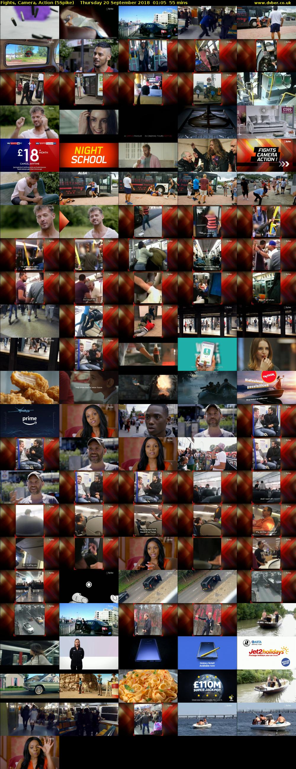 Fights, Camera, Action (5Spike) Thursday 20 September 2018 01:05 - 02:00
