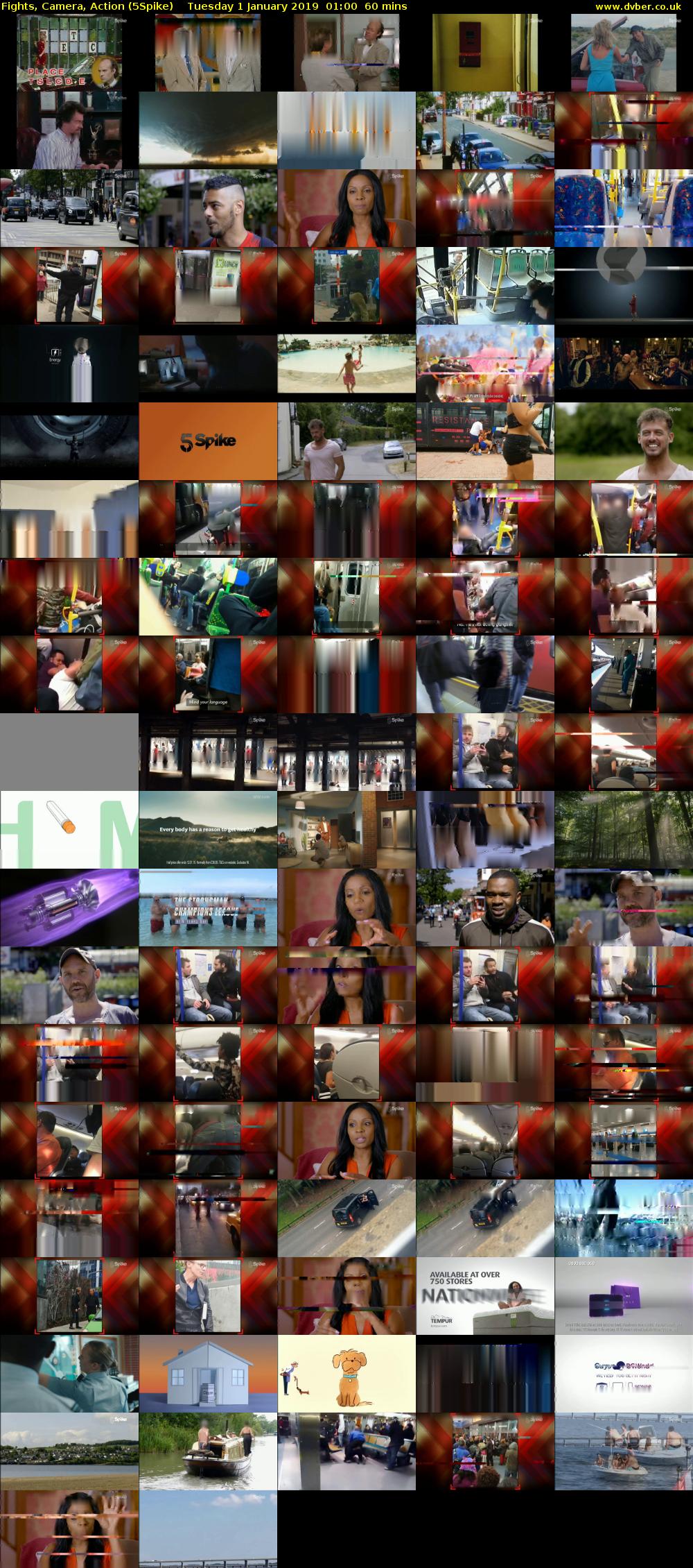 Fights, Camera, Action (5Spike) Tuesday 1 January 2019 01:00 - 02:00