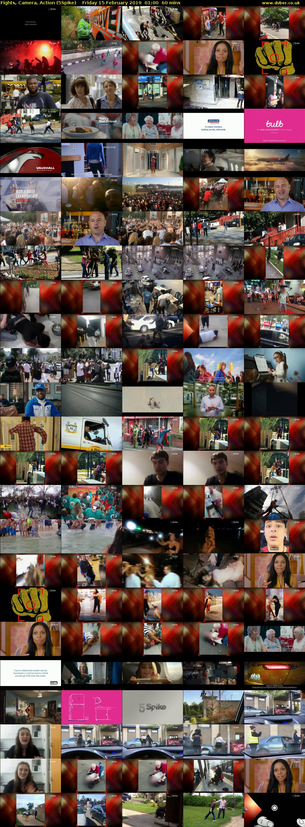 Fights, Camera, Action (5Spike) Friday 15 February 2019 01:00 - 02:00