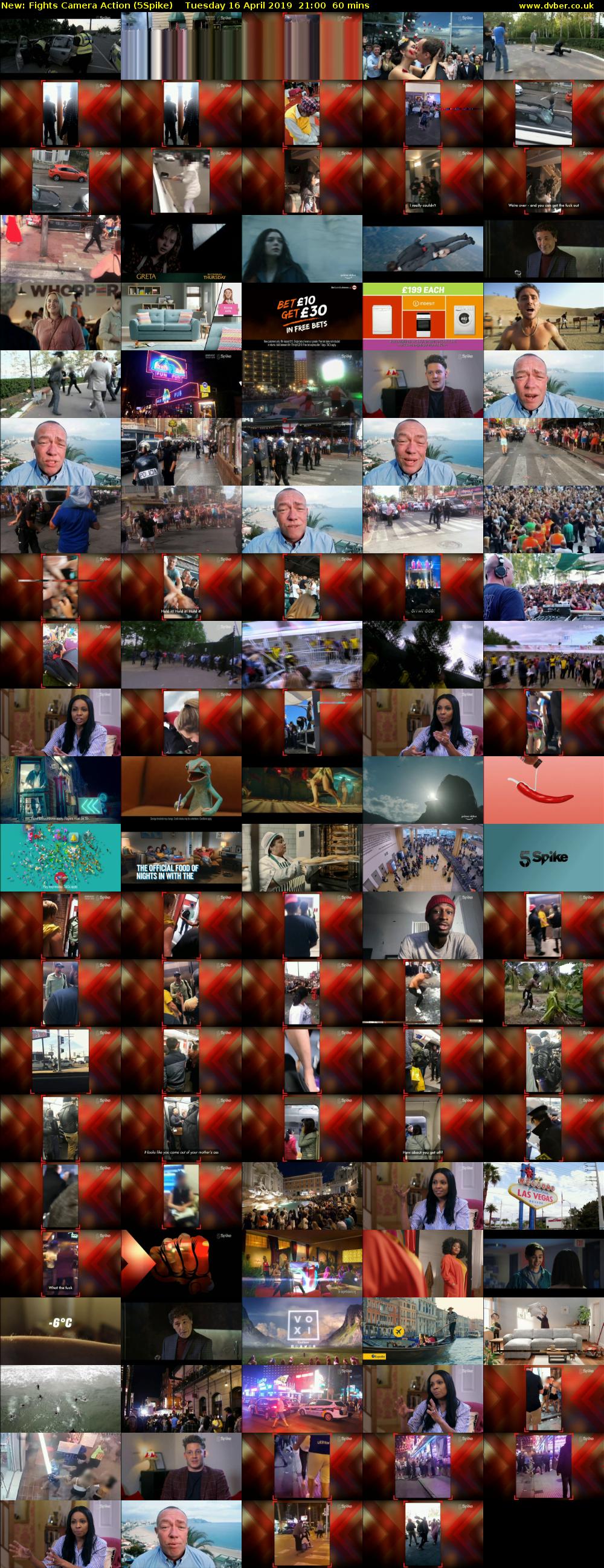 Fights Camera Action (5Spike) Tuesday 16 April 2019 21:00 - 22:00