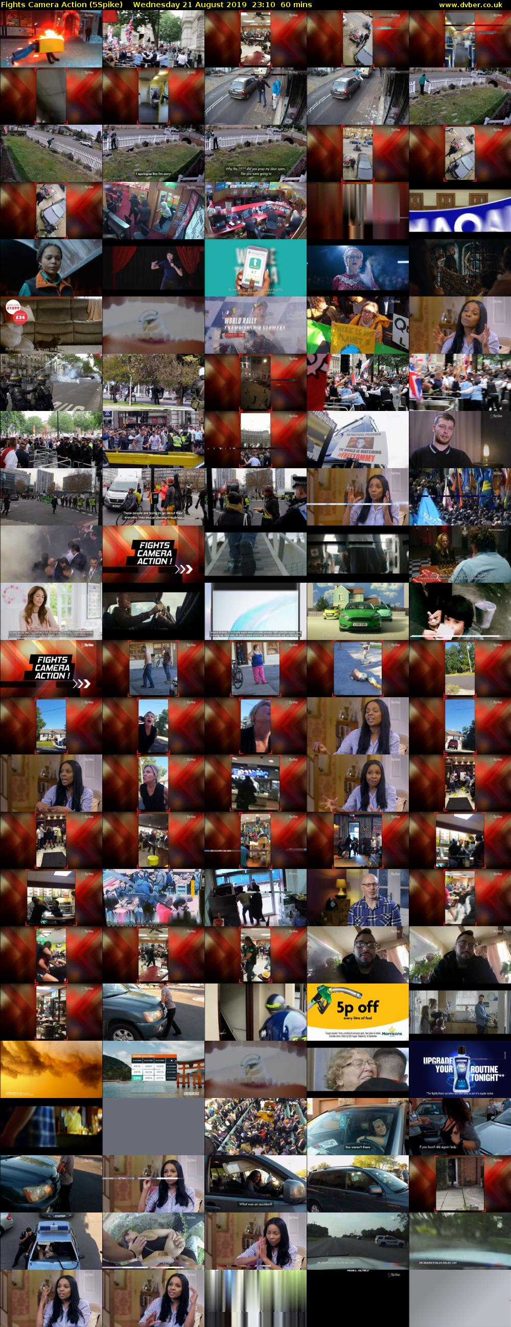 Fights Camera Action (5Spike) Wednesday 21 August 2019 23:10 - 00:10