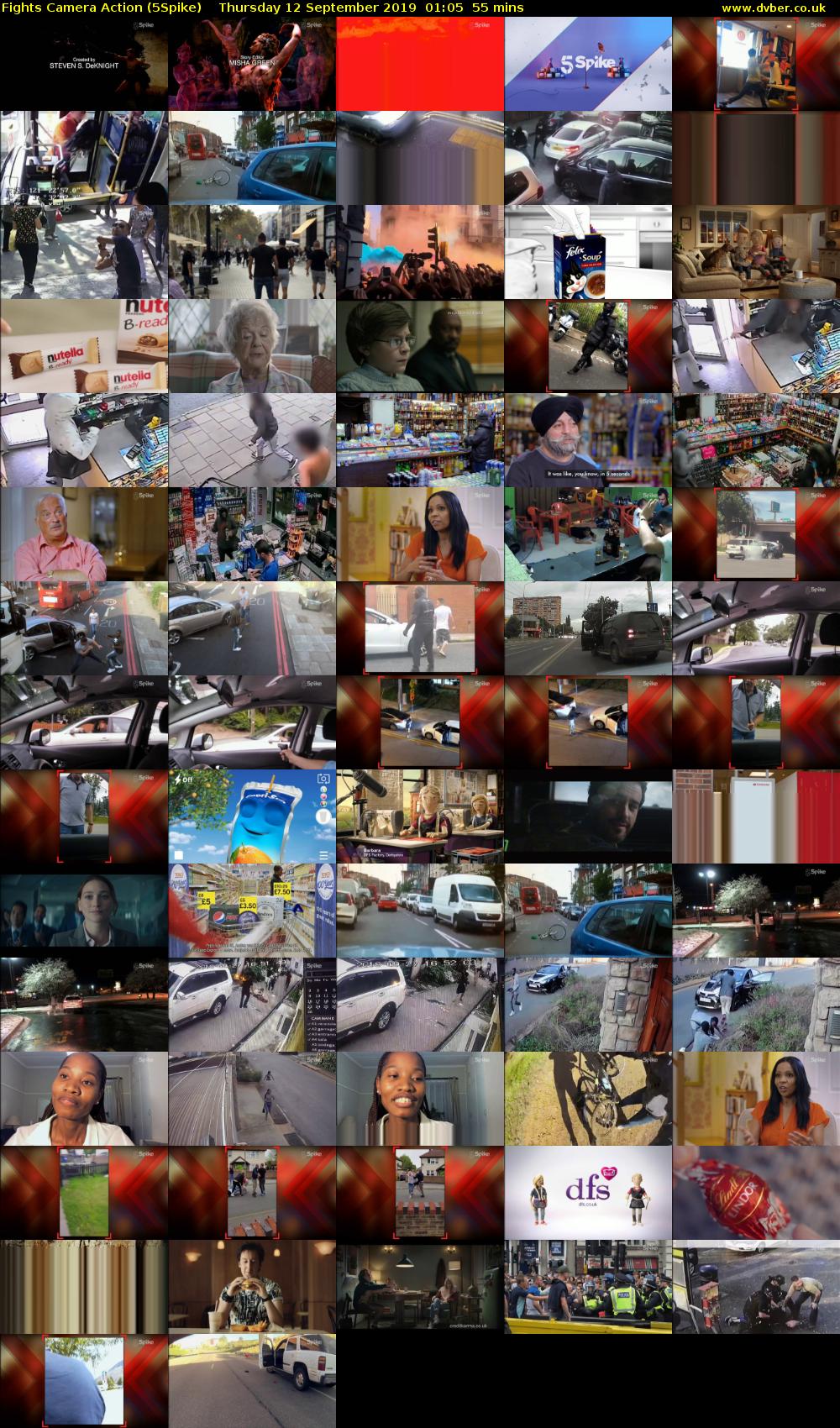 Fights Camera Action (5Spike) Thursday 12 September 2019 01:05 - 02:00
