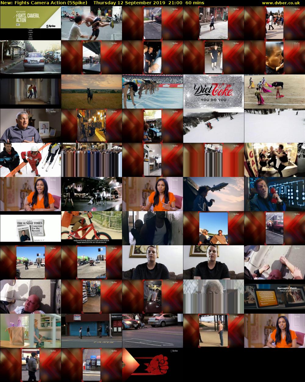 Fights Camera Action (5Spike) Thursday 12 September 2019 21:00 - 22:00