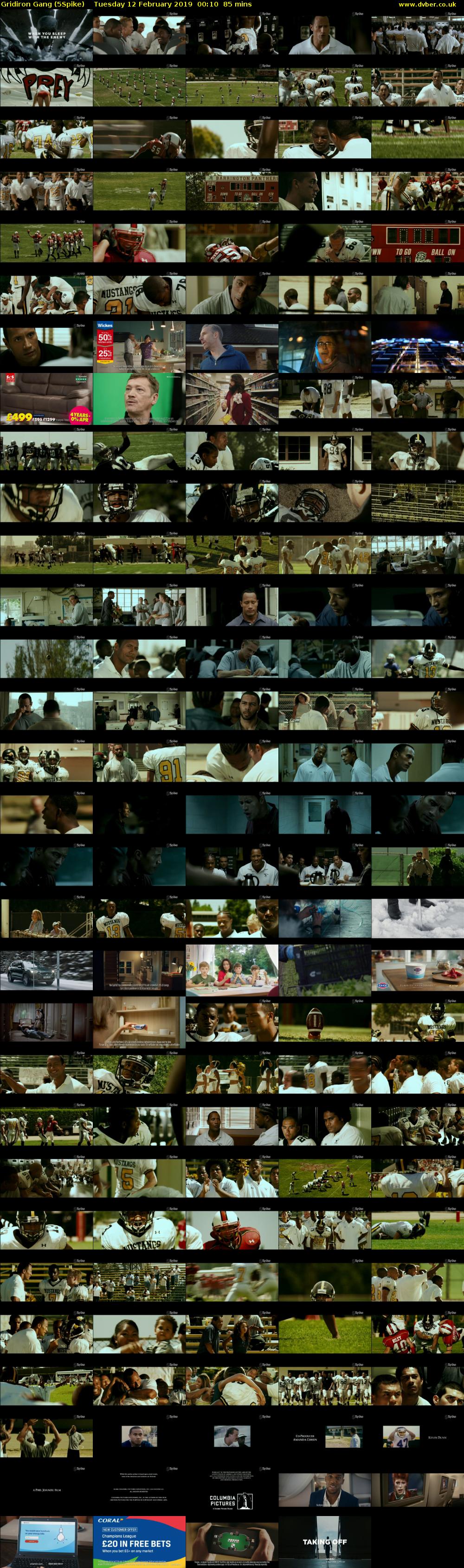Gridiron Gang (5Spike) Tuesday 12 February 2019 00:10 - 01:35