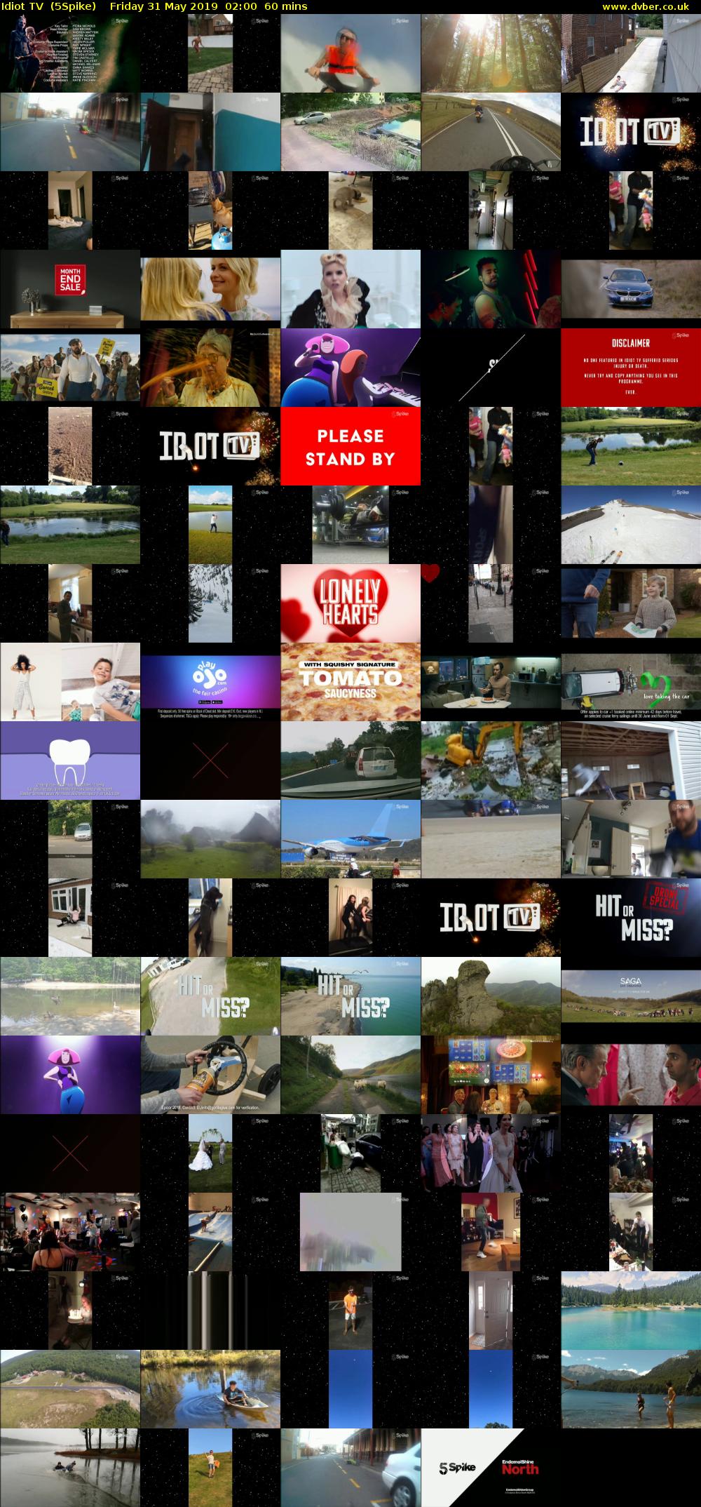 Idiot TV  (5Spike) Friday 31 May 2019 02:00 - 03:00