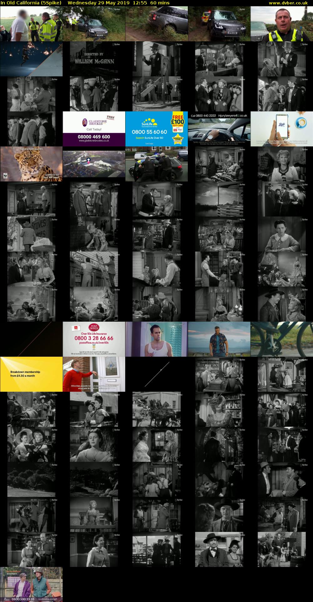 In Old California (5Spike) Wednesday 29 May 2019 12:55 - 13:55