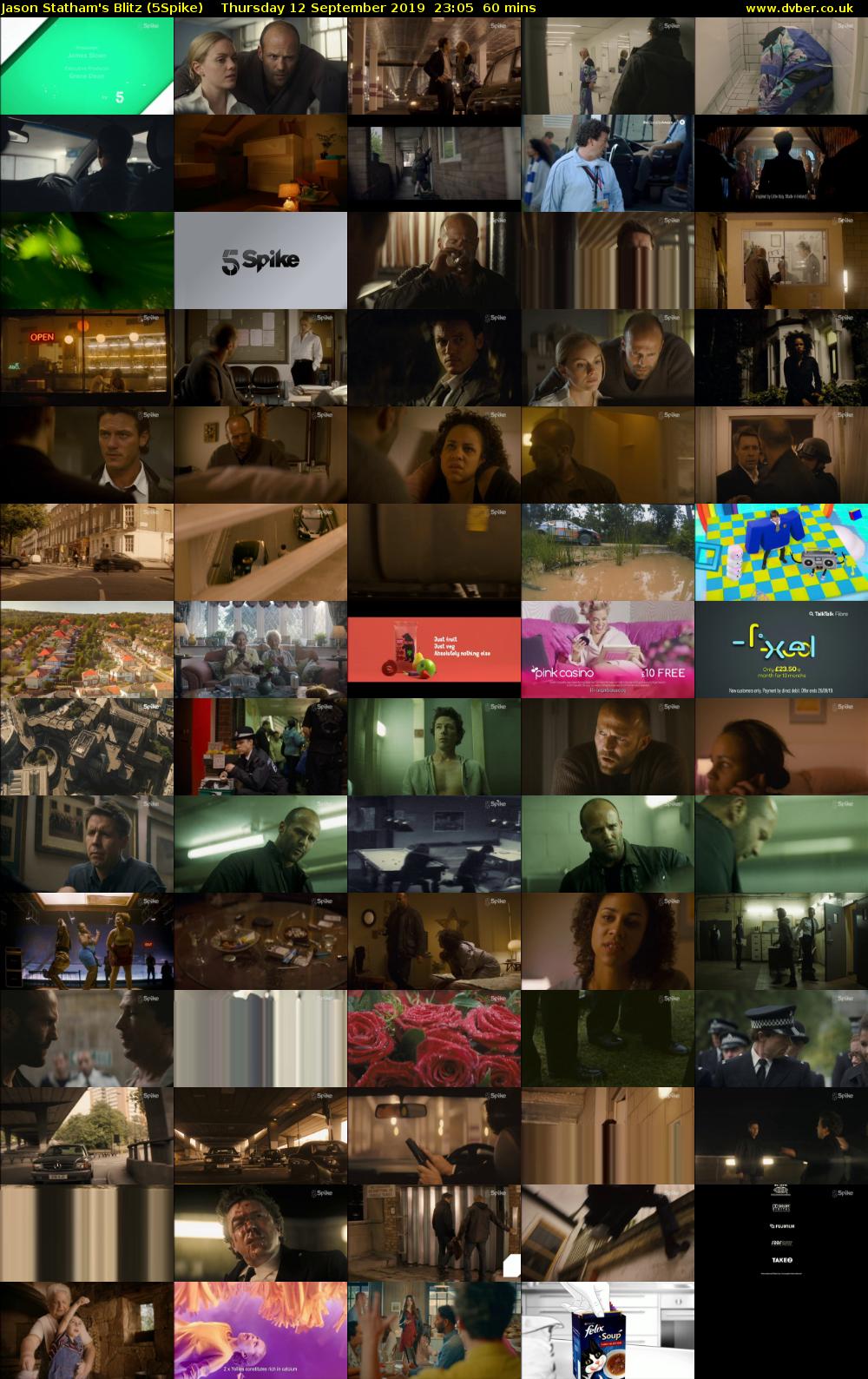 Jason Statham's Blitz (5Spike) Thursday 12 September 2019 23:05 - 00:05