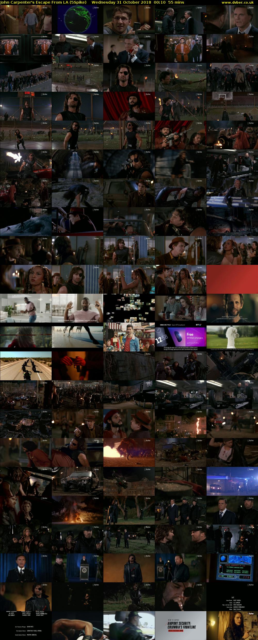 John Carpenter's Escape From LA (5Spike) Wednesday 31 October 2018 00:10 - 01:05