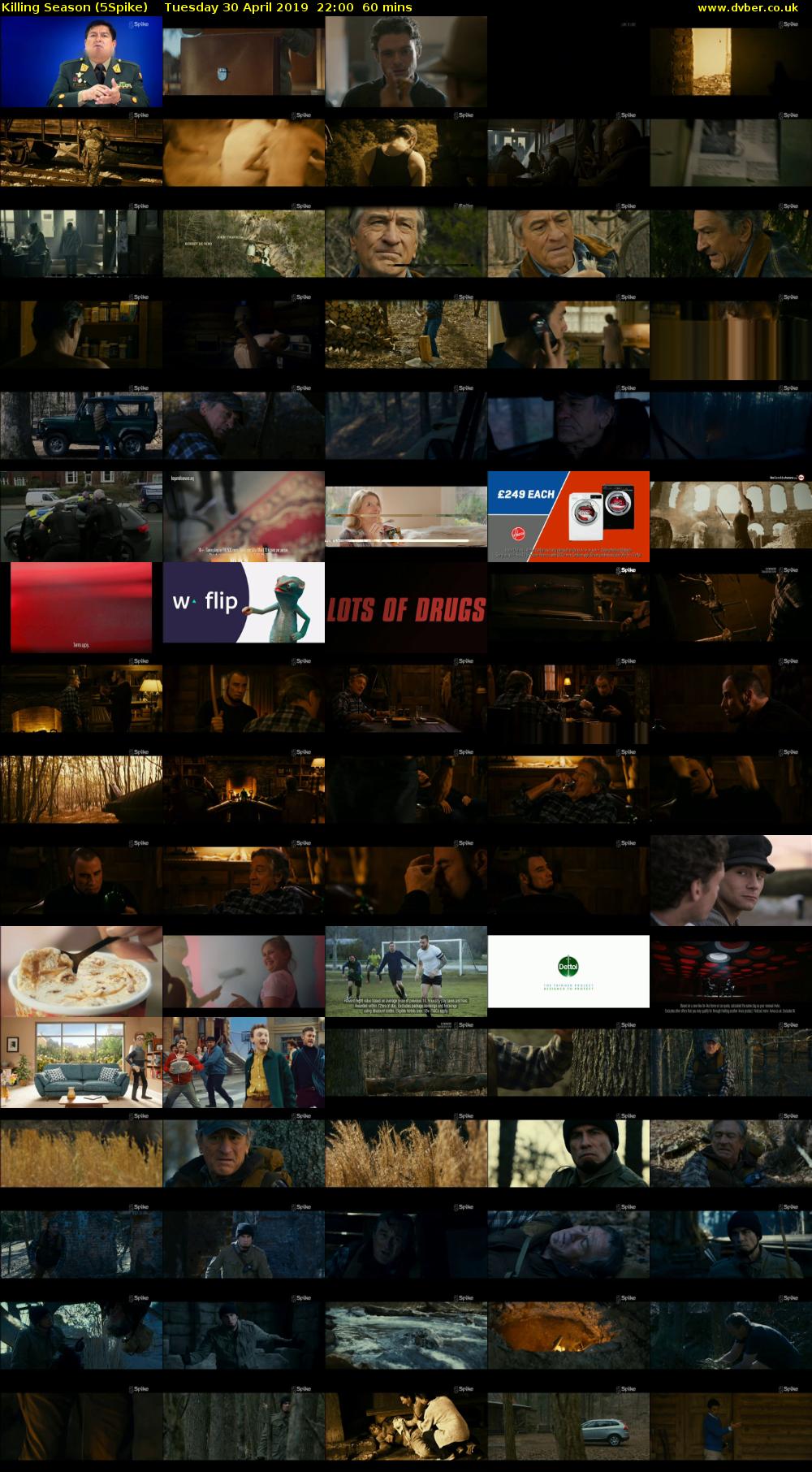Killing Season (5Spike) Tuesday 30 April 2019 22:00 - 23:00