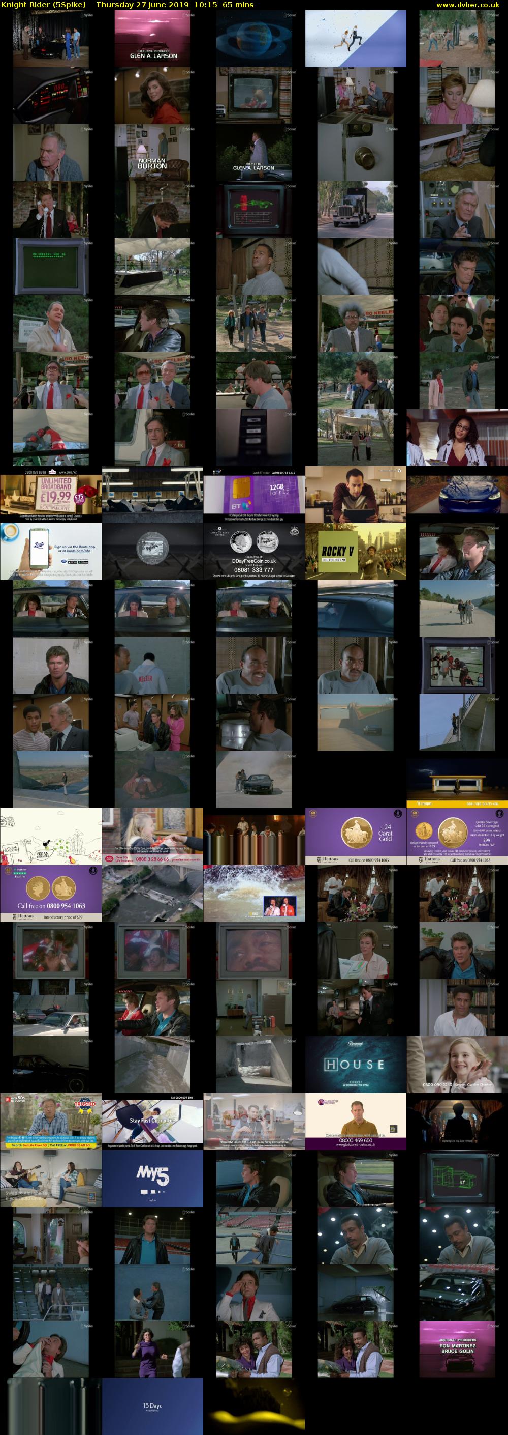 Knight Rider (5Spike) Thursday 27 June 2019 10:15 - 11:20