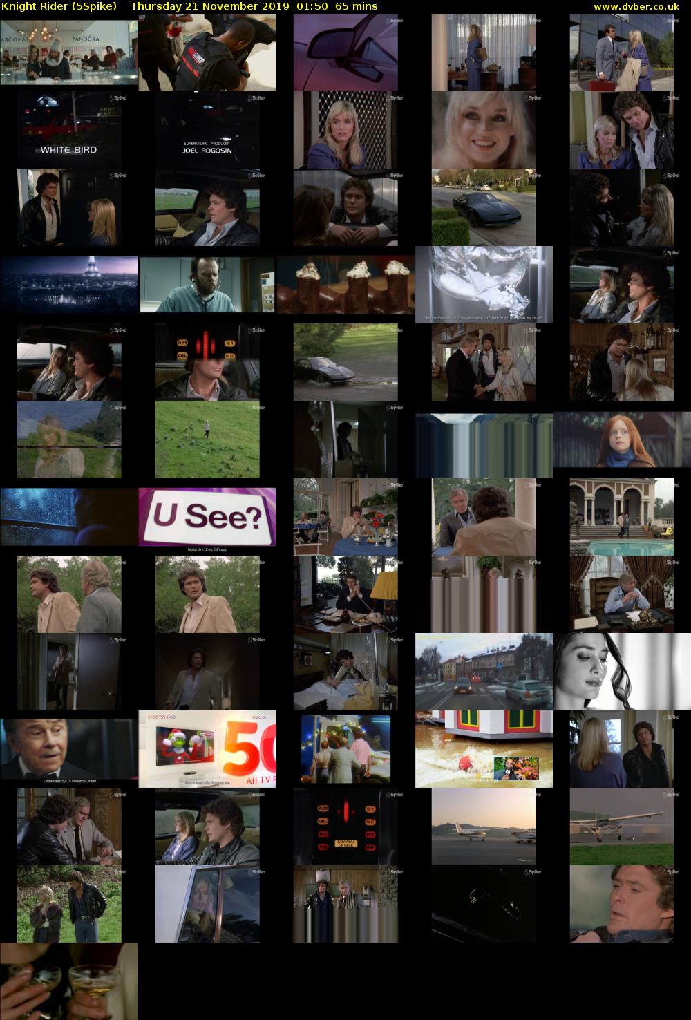 Knight Rider (5Spike) Thursday 21 November 2019 01:50 - 02:55