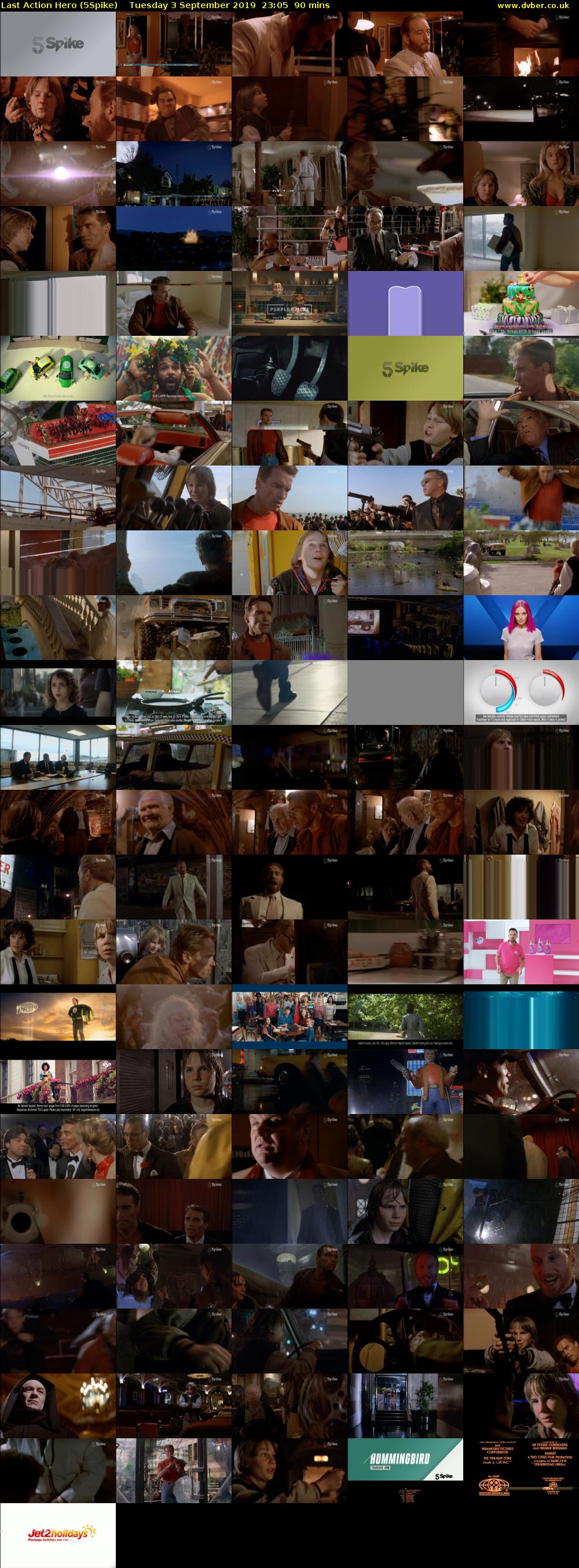 Last Action Hero (5Spike) Tuesday 3 September 2019 23:05 - 00:35