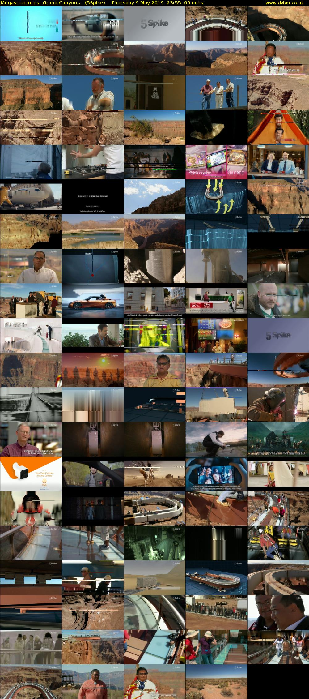 Megastructures: Grand Canyon...  (5Spike) Thursday 9 May 2019 23:55 - 00:55