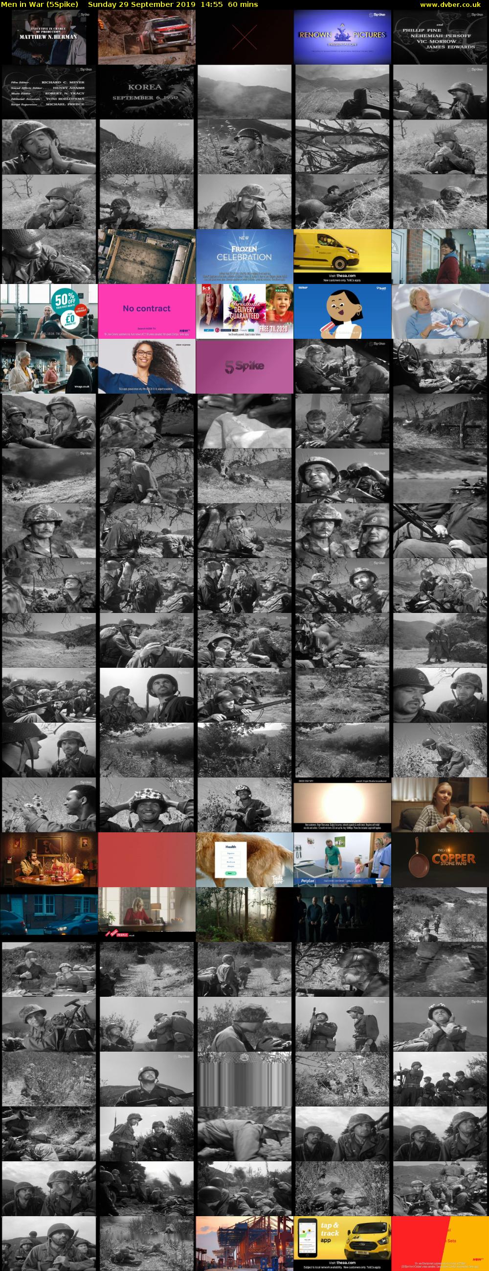Men in War (5Spike) Sunday 29 September 2019 14:55 - 15:55