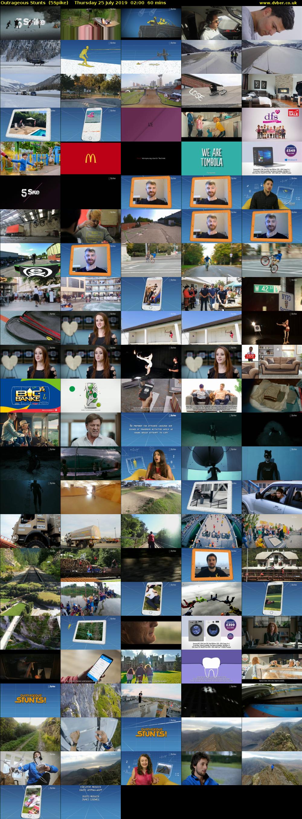 Outrageous Stunts  (5Spike) Thursday 25 July 2019 02:00 - 03:00