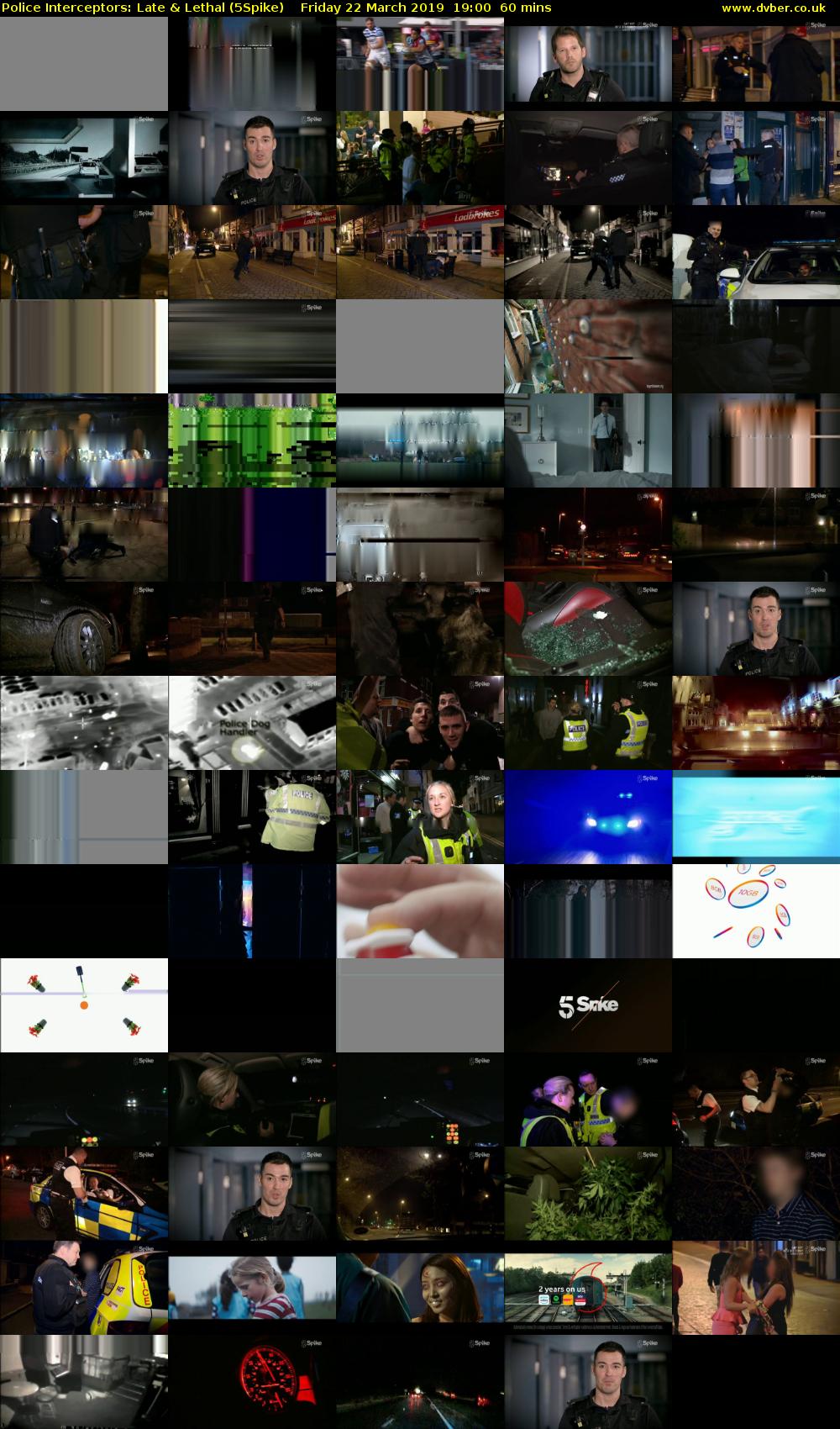 Police Interceptors: Late & Lethal (5Spike) Friday 22 March 2019 19:00 - 20:00