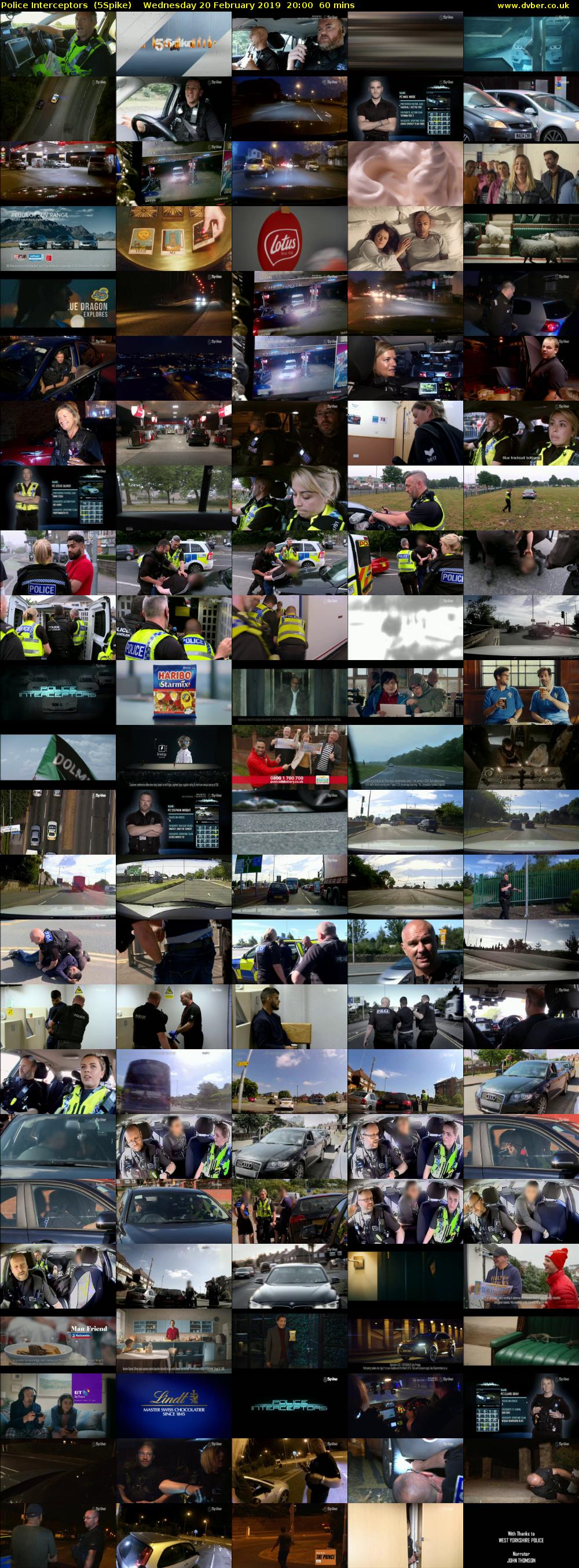 Police Interceptors  (5Spike) Wednesday 20 February 2019 20:00 - 21:00