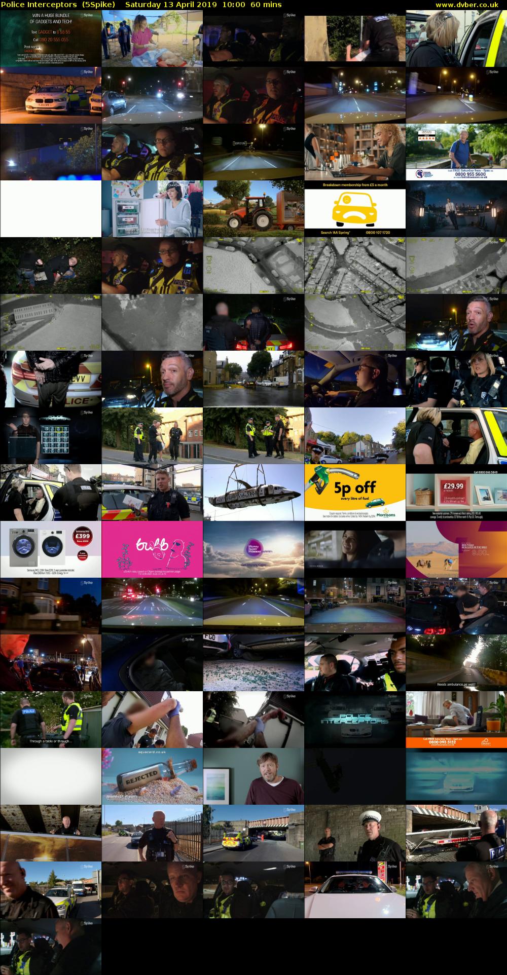 Police Interceptors  (5Spike) Saturday 13 April 2019 10:00 - 11:00