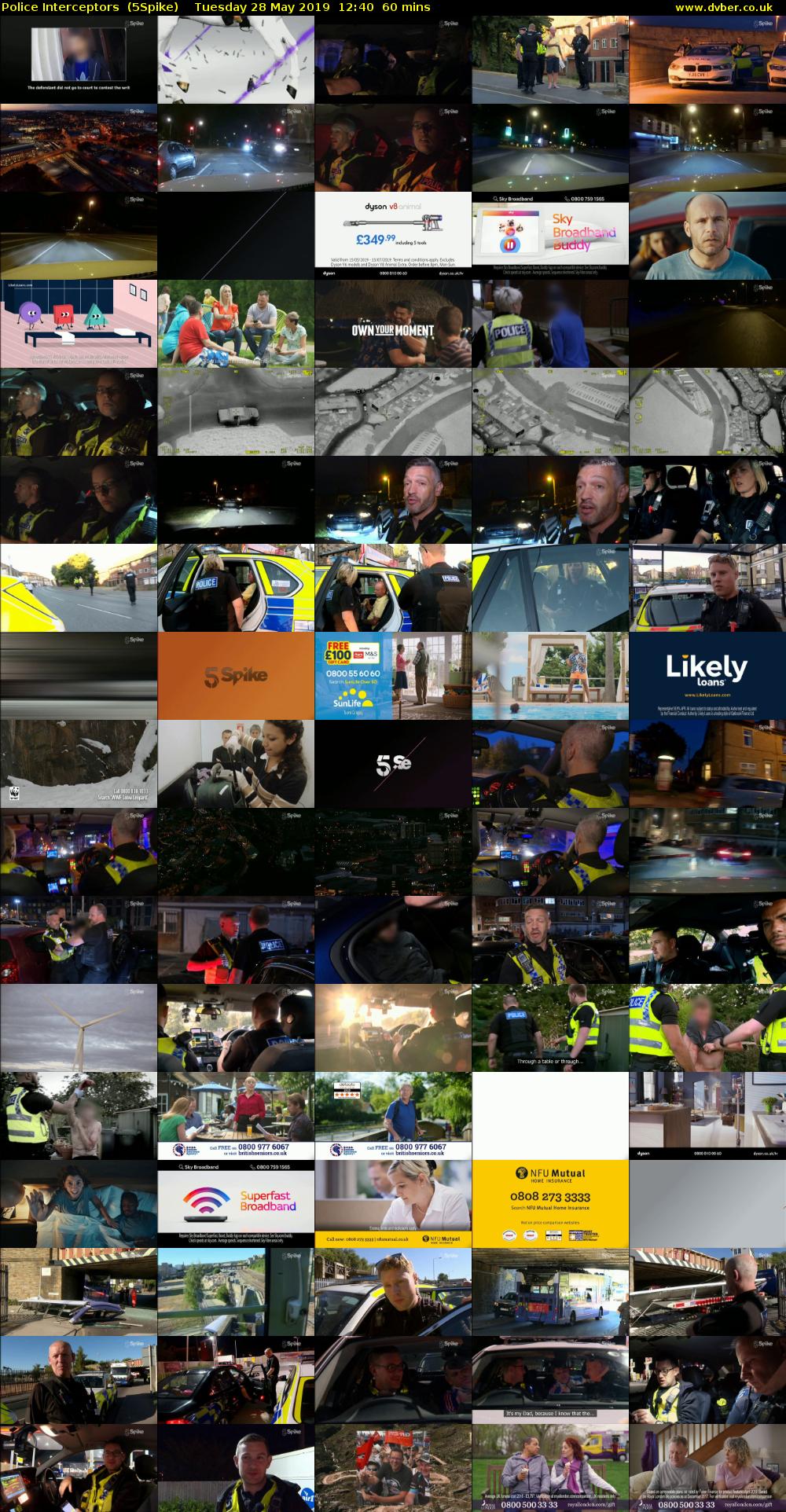 Police Interceptors  (5Spike) Tuesday 28 May 2019 12:40 - 13:40