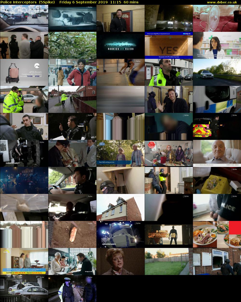Police Interceptors  (5Spike) Friday 6 September 2019 11:15 - 12:15