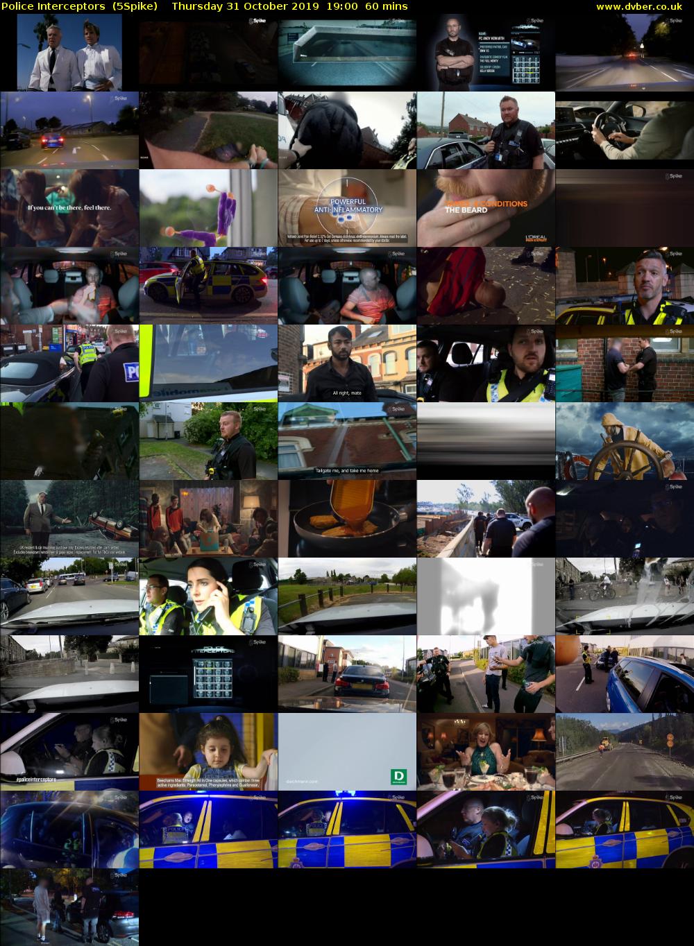 Police Interceptors  (5Spike) Thursday 31 October 2019 19:00 - 20:00