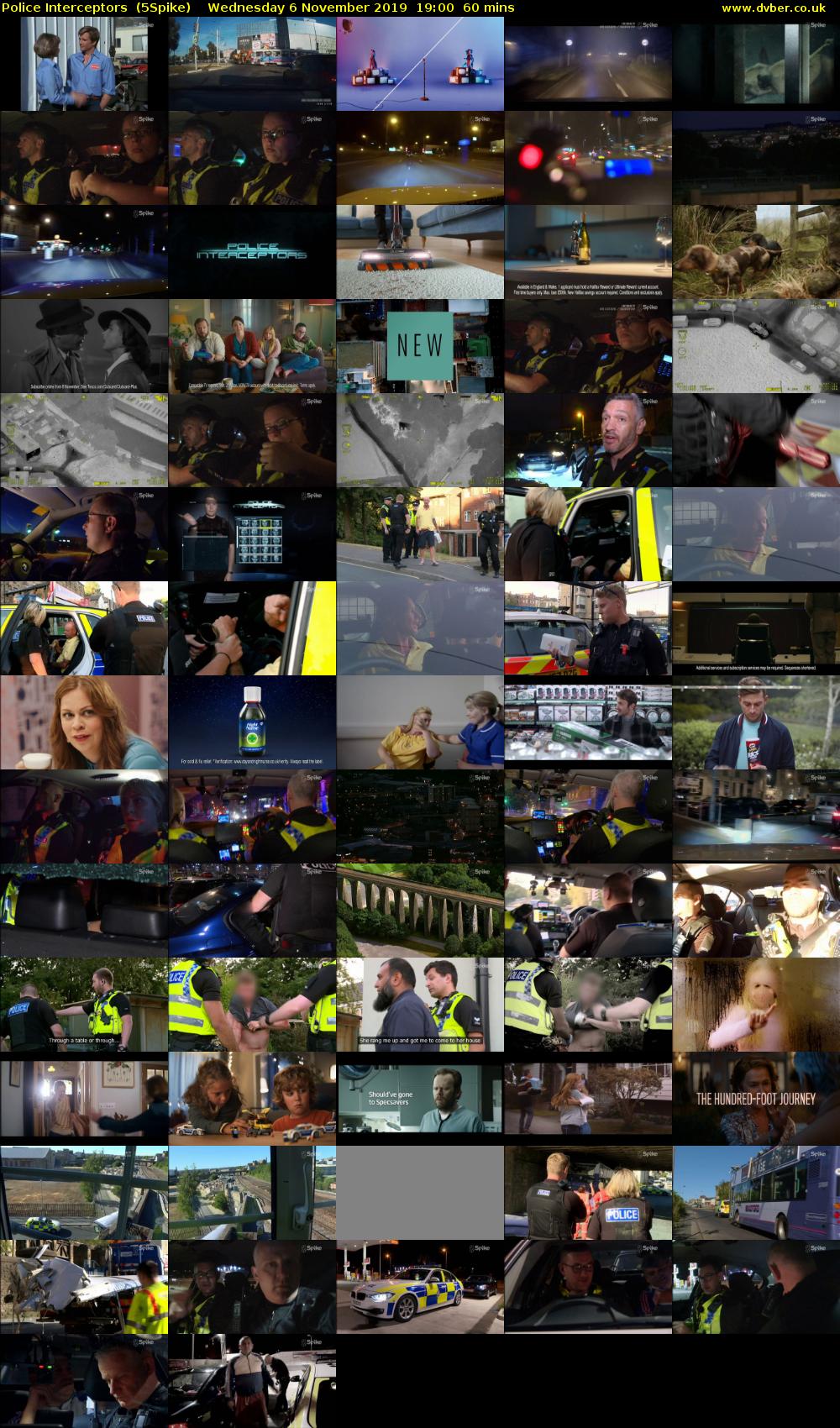 Police Interceptors  (5Spike) Wednesday 6 November 2019 19:00 - 20:00