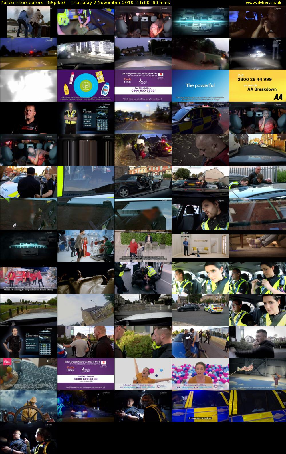 Police Interceptors  (5Spike) Thursday 7 November 2019 11:00 - 12:00