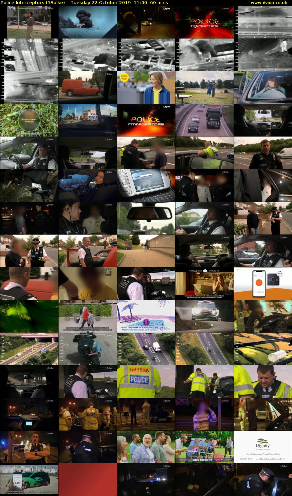 Police Interceptors (5Spike) Tuesday 22 October 2019 11:00 - 12:00