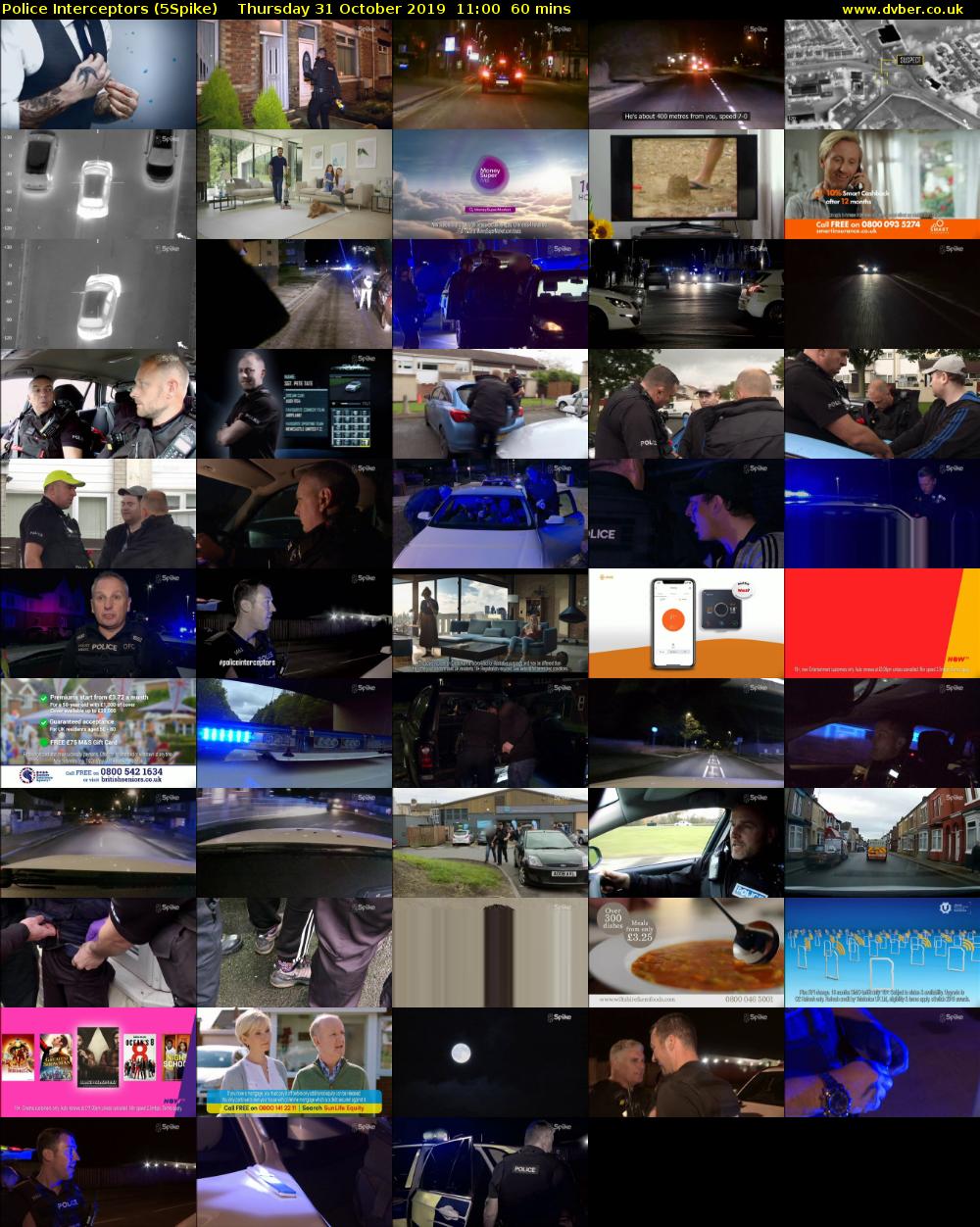 Police Interceptors (5Spike) Thursday 31 October 2019 11:00 - 12:00