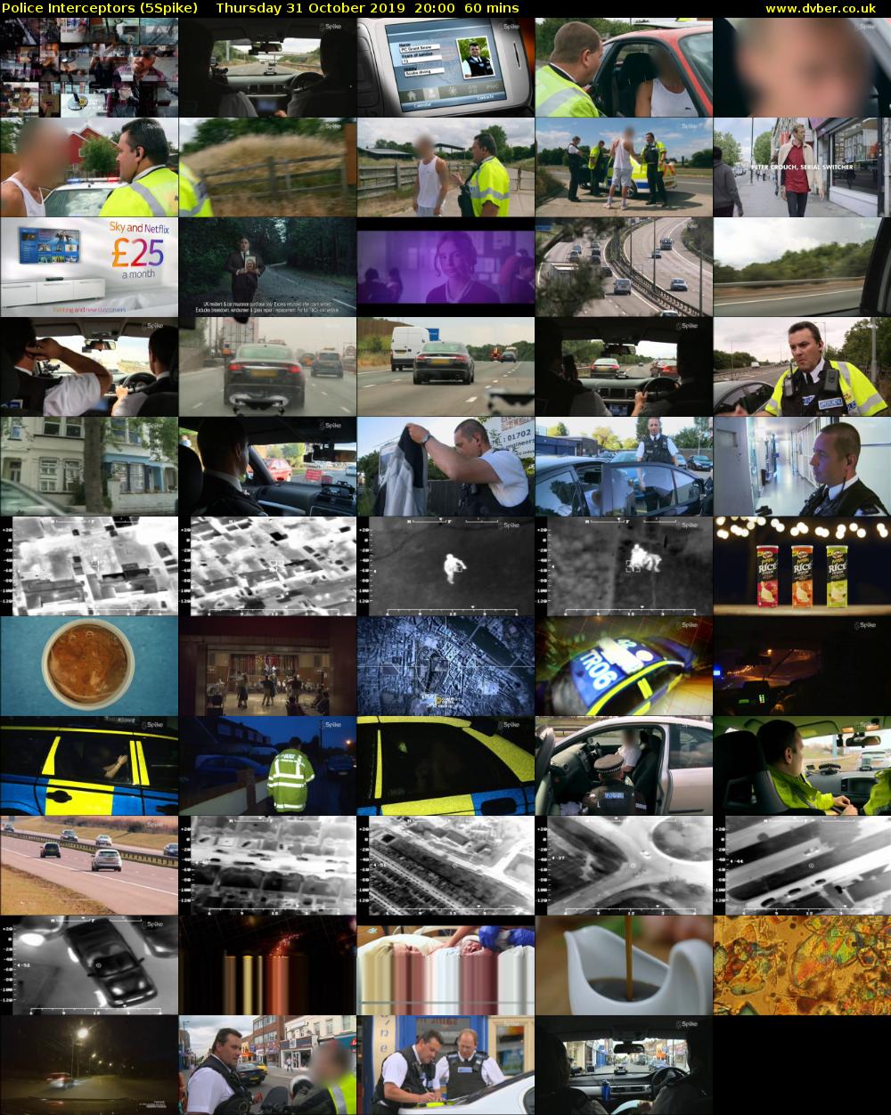 Police Interceptors (5Spike) Thursday 31 October 2019 20:00 - 21:00