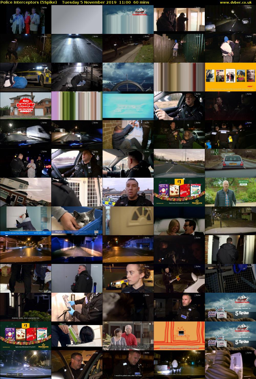 Police Interceptors (5Spike) Tuesday 5 November 2019 11:00 - 12:00